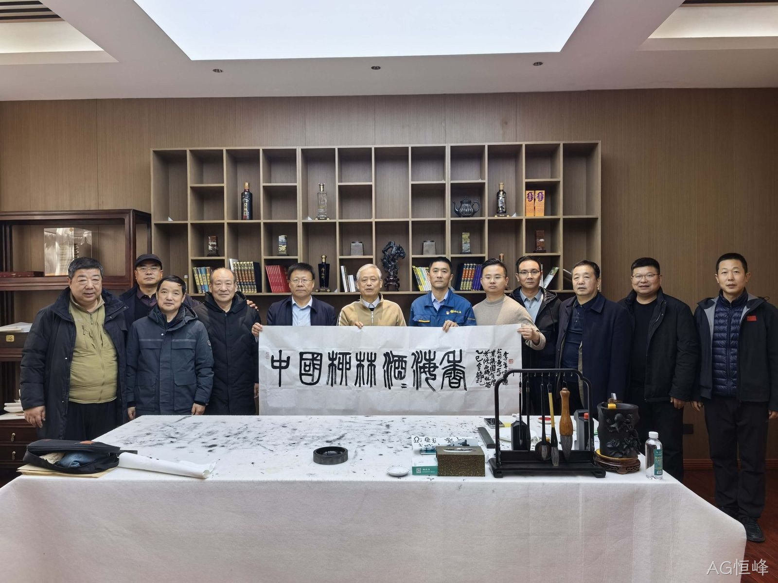 中国文化产业战略协会副主席李羊民一行莅临AG恒峰参观交流